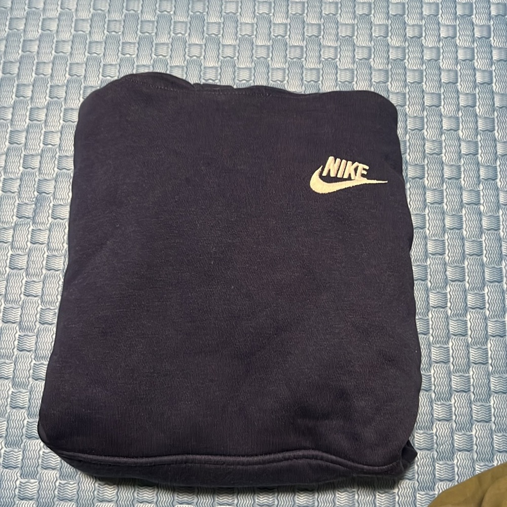Nike Fleece Navy Blue Sweatshirt Kids Medium Worn Once